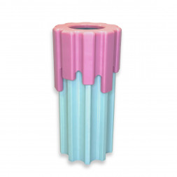 Ваза HatRom Drip, розовый - бирюзовый