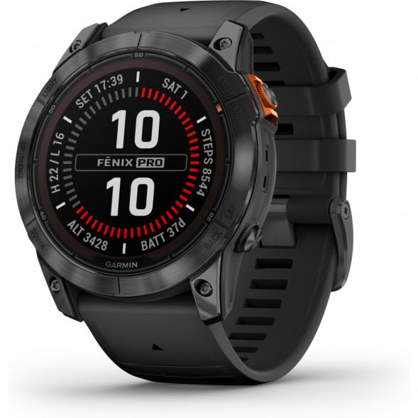 Умные часы Garmin Fenix 7X Solar серый с черным ремешком 010-02541-01 в Нижневартовске