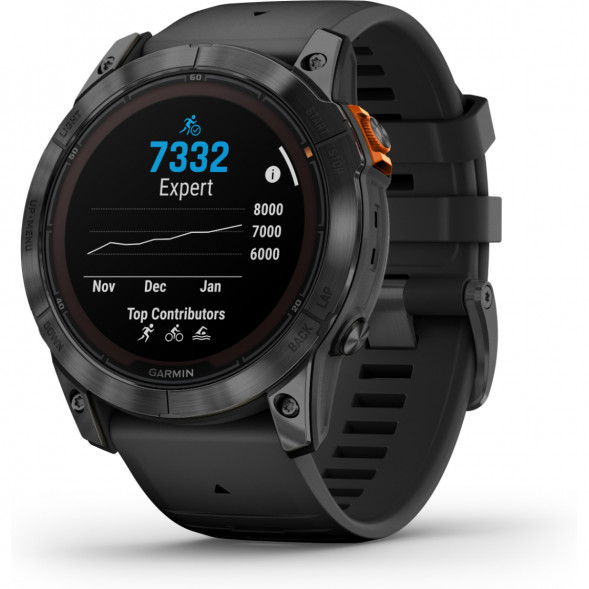 Умные часы Garmin Fenix 7X Solar серый с черным ремешком 010-02541-01 в Нижневартовске