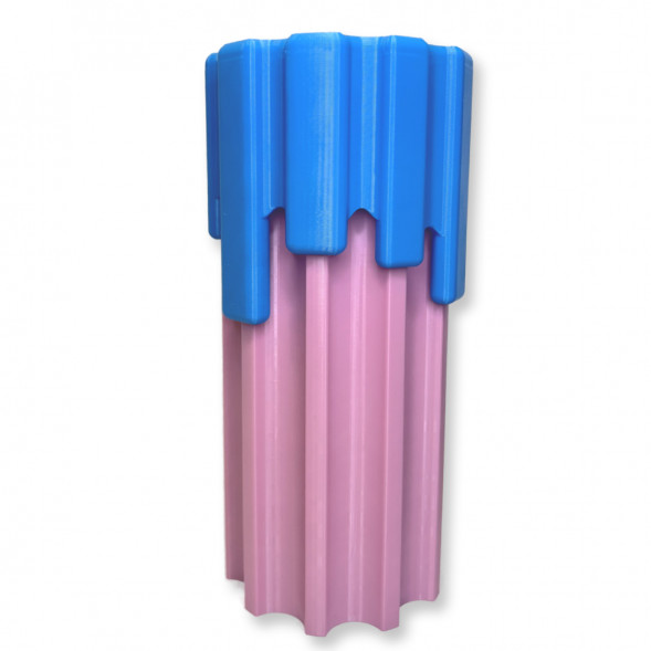 Ваза HatRom Drip, розовый - синий в Нижневартовске