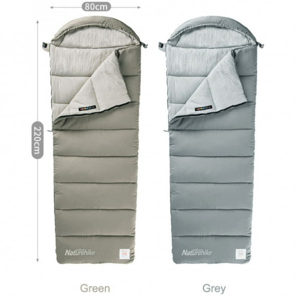 Спальный мешок Naturehike M300 (правый), зеленый в Нижневартовске