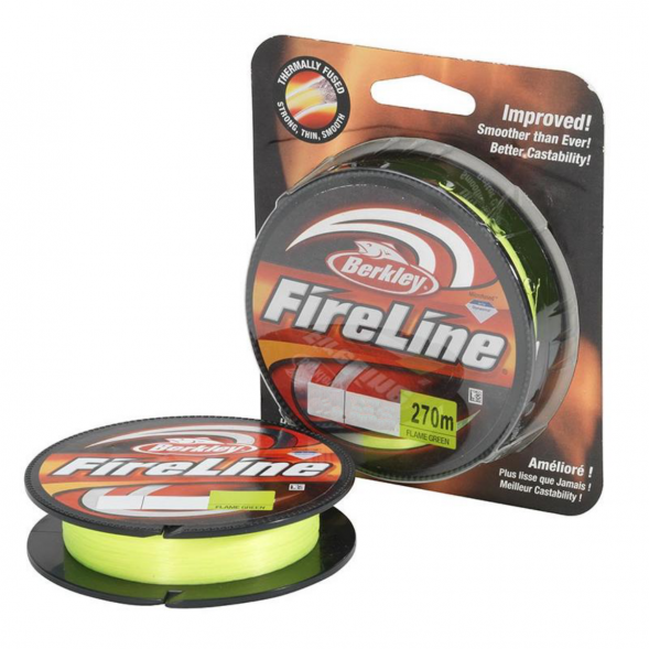 Леска Berkley FireLine 0,12mm 6,8kg 270m, Flame Green (зелёный неон) в Нижневартовске