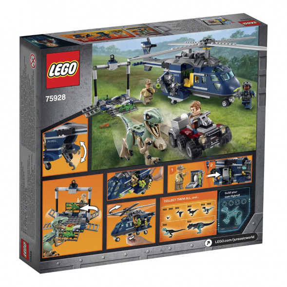 Конструктор LEGO Jurassic World 75928 Погоня за Блю на вертолёте  в Нижневартовске