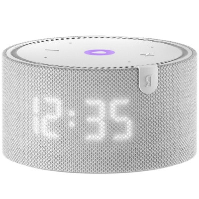 Умная колонка Яндекс Новая Станция Мини (с часами) - умная колонка с Алисой, серый опал в Нижневартовске