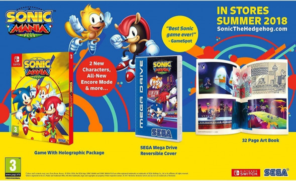 Sonic Mania Plus + Артбук (Nintendo Switch, Английская версия) в Нижневартовске