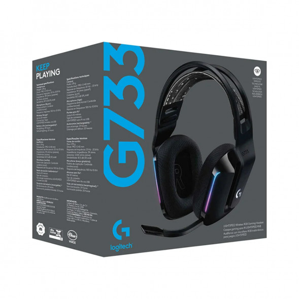 Игровая гарнитура Logitech G733 RGB Headset Wireless, Black в Нижневартовске