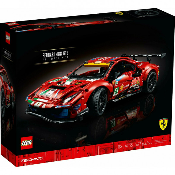 Конструктор LEGO Technic 42125 Ferrari 488 GTE &amp;quot;AF Corse #51&amp;quot; в Нижневартовске