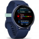 Умные часы Garmin Vivoactive 5, синие с металлически-синим безелем и силиконовым ремешком 010-02862-12 в Нижневартовске