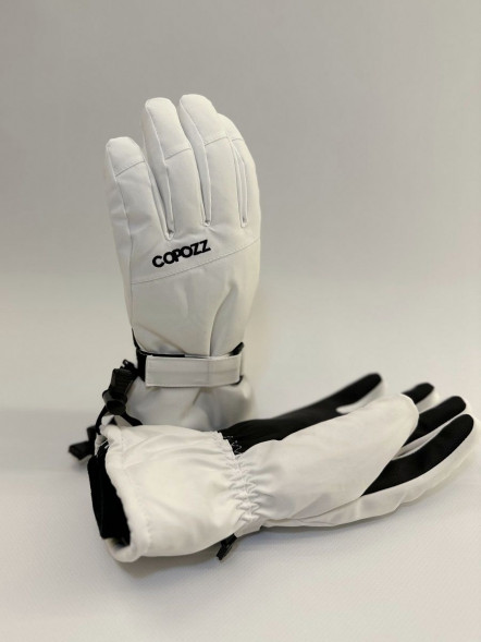 Перчатки горнолыжные сноубордические Copozz (белый, L) в Нижневартовске