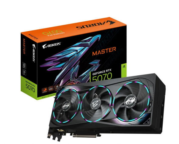 Видеокарта Gigabyte GeForce RTX 5070 AORUS MASTER, 12 ГБ GDDR7 в Нижневартовске