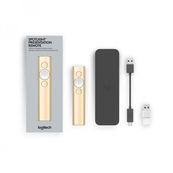 Презентер Logitech Spotlight Presentation Remote золотой в Нижневартовске
