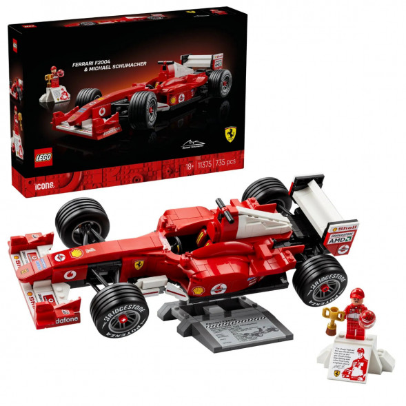 Конструктор LEGO Icons 11375 Ferrari F2004 и Михаэль Шумахер в Нижневартовске