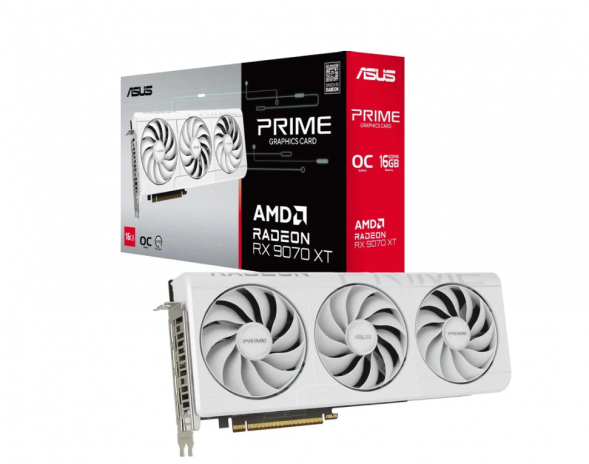 Видеокарта Asus RX 9070 XT PRIME OC Edition, 16 Гб GDDR6 UltraHD в Нижневартовске