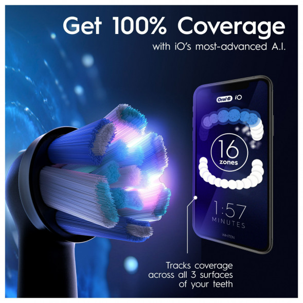 Набор из 2-х электрических зубных щеток Oral-B iO Series 9 Duo, Black Onyx и Rose Quartz в Нижневартовске