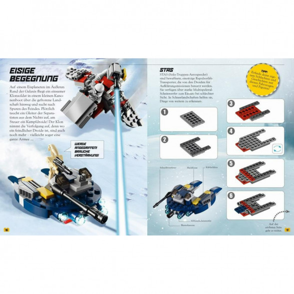 Книга и набор кубиков LEGO Star Wars Buch &amp;amp; Steine-Set Fur 8 einmalige Lego Modelle! в Нижневартовске