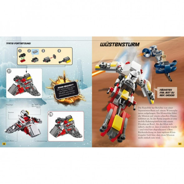 Книга и набор кубиков LEGO Star Wars Buch &amp;amp; Steine-Set Fur 8 einmalige Lego Modelle! в Нижневартовске