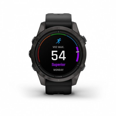 Умные часы Garmin EPIX PRO (Gen 2) Sapphire Edition 42 мм, титановый, угольно-серый, DLC, черный ремешок 010-02802-15 в Нижневартовске