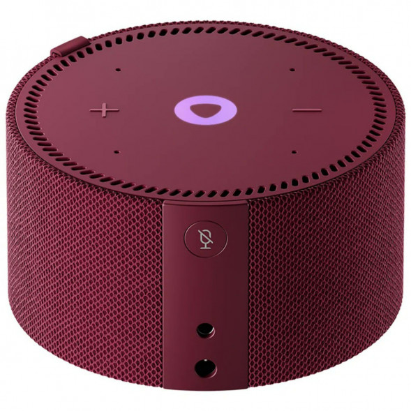 Умная колонка Яндекс Новая Станция Мини (с часами) - умная колонка с Алисой, красный гранат в Нижневартовске