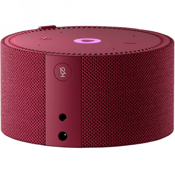 Умная колонка Яндекс Новая Станция Мини (с часами) - умная колонка с Алисой, красный гранат в Нижневартовске