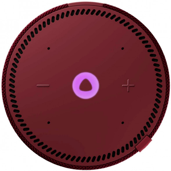 Умная колонка Яндекс Новая Станция Мини (с часами) - умная колонка с Алисой, красный гранат в Нижневартовске