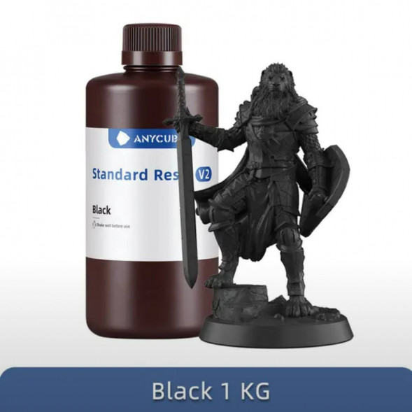 Смола для 3D печати ANYCUBIC Standart Resin V2 Black 1 Кг в Нижневартовске
