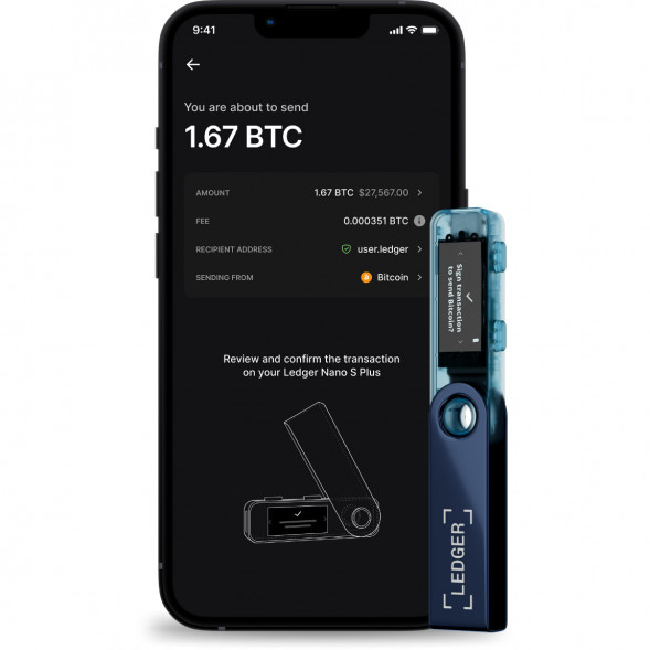 Криптокошелек Ledger Nano S Plus 1 шт., Neptune Blue в Нижневартовске