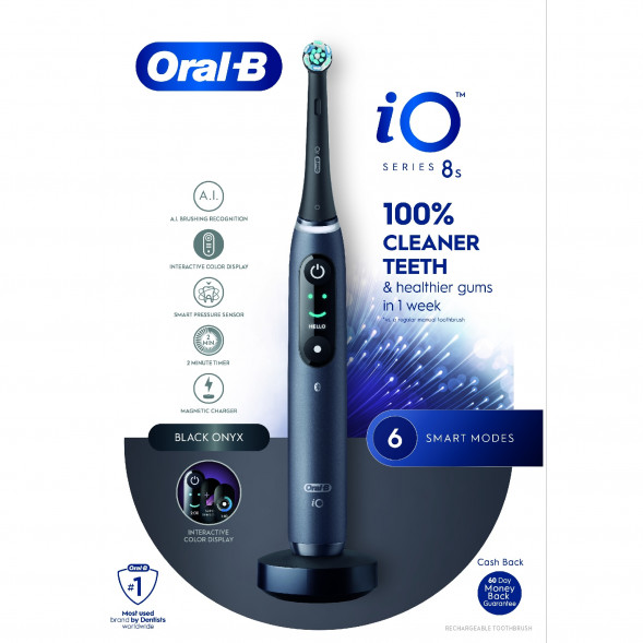 Электрическая зубная щетка Oral-B iO Series 8s, Black Onyx в Нижневартовске