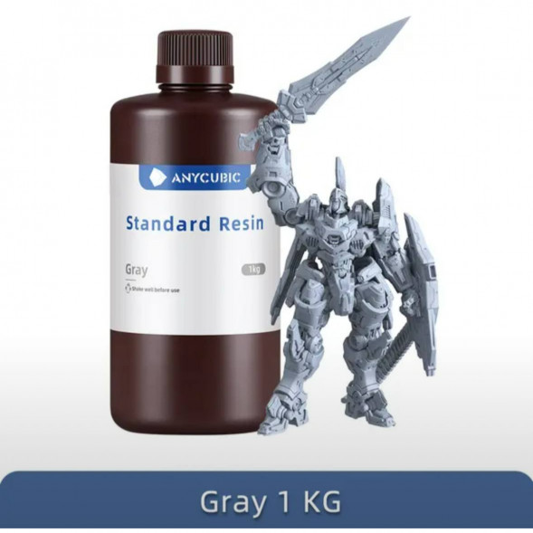 Смола для 3D печати ANYCUBIC Standart Resin Gray 1 Кг в Нижневартовске