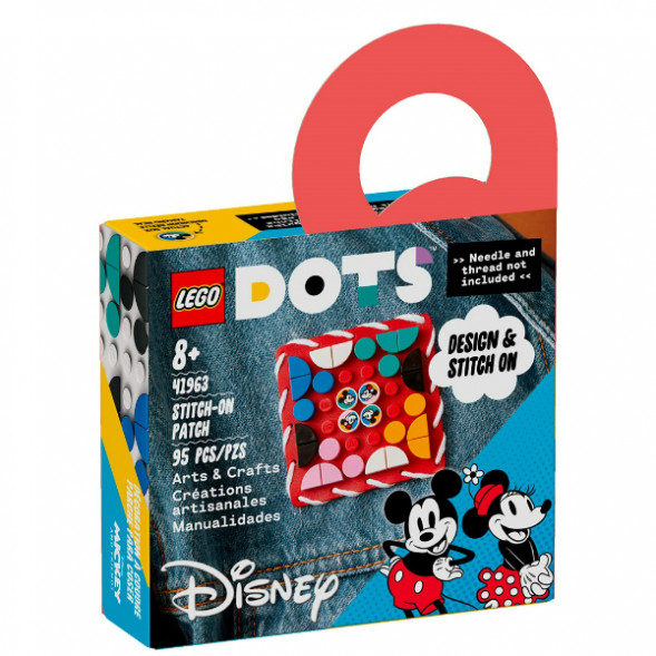 Конструктор LEGO DOTS 41963 Пластина-нашивка с тайлами «Микки и Минни Маус» в Нижневартовске