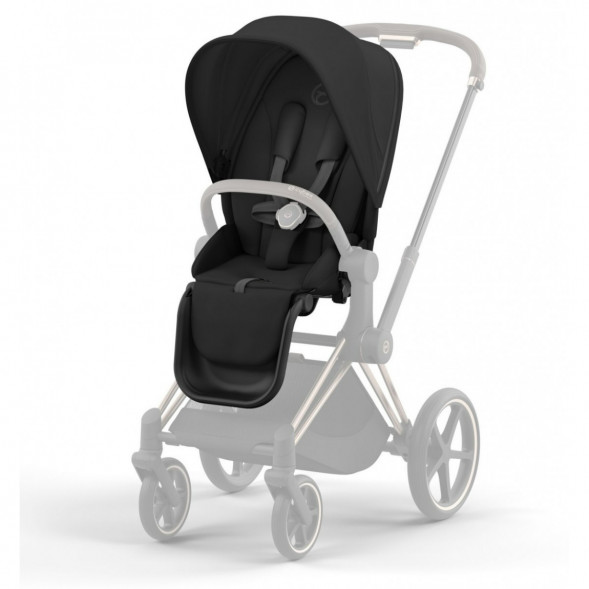 Коляска 2 в 1 Cybex Priam IV Sepia Black, шасси Rosegold в Нижневартовске