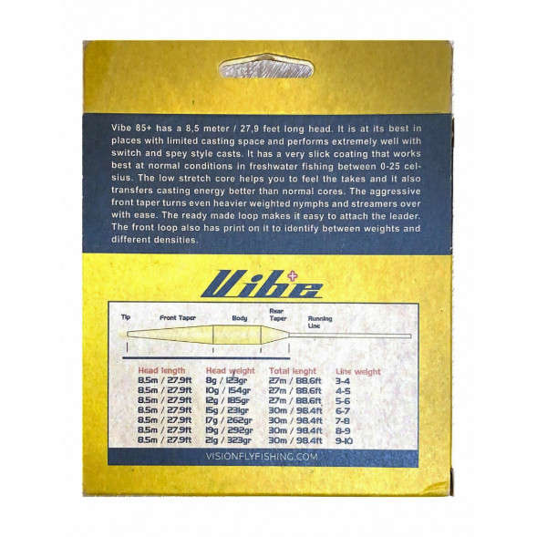 Рыболовный шнур Vision Vibe 85+ Rods 7-8 Floating Head Weight VKL7F в Нижневартовске