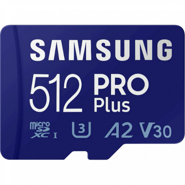 Карта памяти micro SDXC 512Gb Samsung PRO Plus U3 A2 V30 180/130MB/s в Нижневартовске