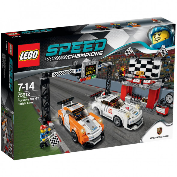 Конструктор LEGO Speed Champions 75912 Финишная линия гонки Porsche 911 GT в Нижневартовске