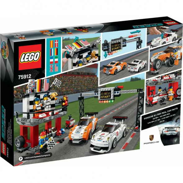 Конструктор LEGO Speed Champions 75912 Финишная линия гонки Porsche 911 GT в Нижневартовске