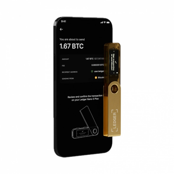 Криптокошелек Ledger Nano S Plus 1 шт., золотой в Нижневартовске