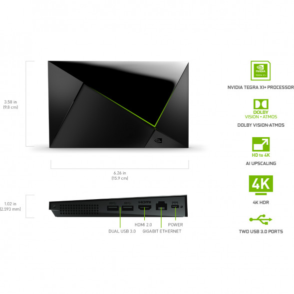 ТВ-приставка NVIDIA SHIELD TV PRO, черный в Нижневартовске