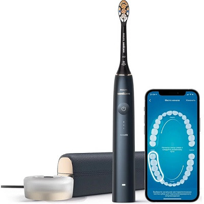 Звуковая зубная щетка Philips Sonicare 9900 Prestige HX9992, темно-синий в Нижневартовске