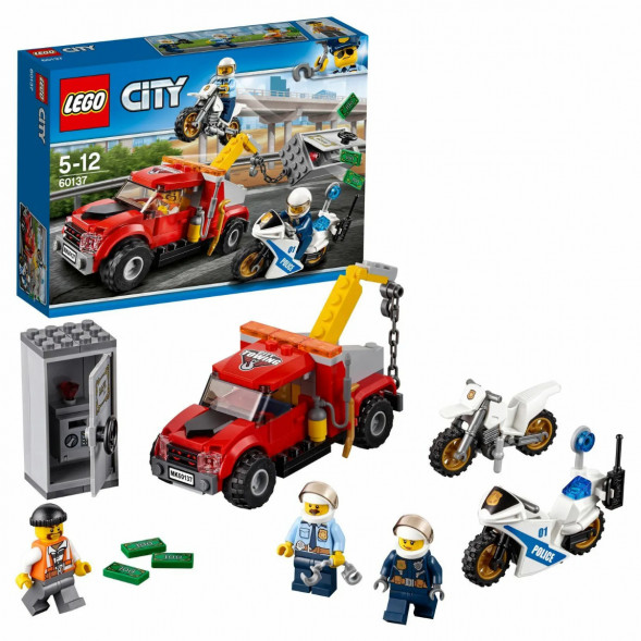 Конструктор LEGO City Police 60137 Побег на буксировщике в Нижневартовске