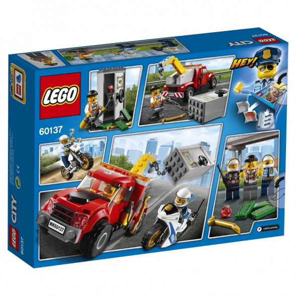 Конструктор LEGO City Police 60137 Побег на буксировщике в Нижневартовске