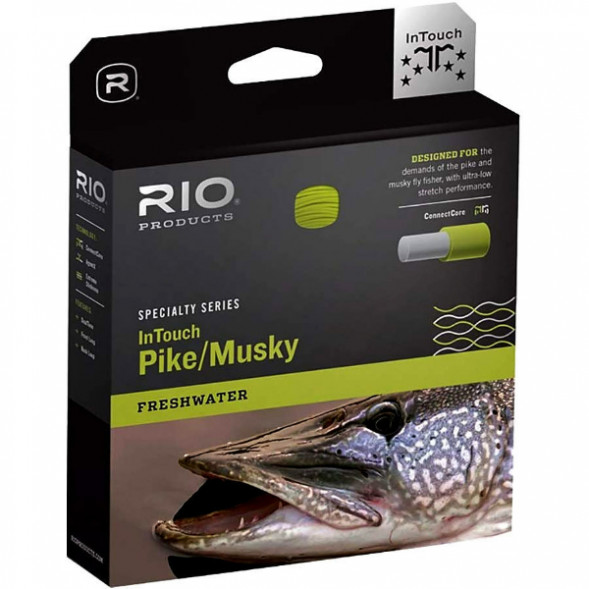 Леска RIO InTouch Pike/Musky WF8F/I, Gray/Yellow в Нижневартовске