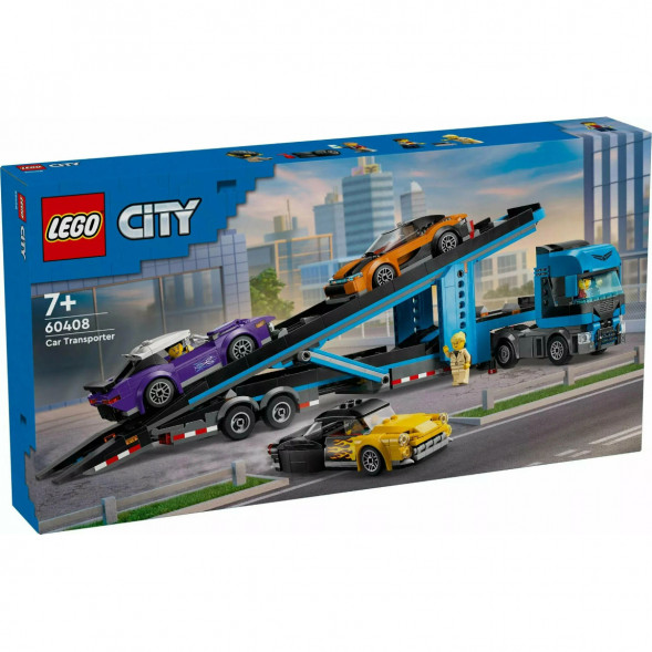 Конструктор LEGO City 60408 Грузовик-автовоз со спортивными автомобилями в Нижневартовске