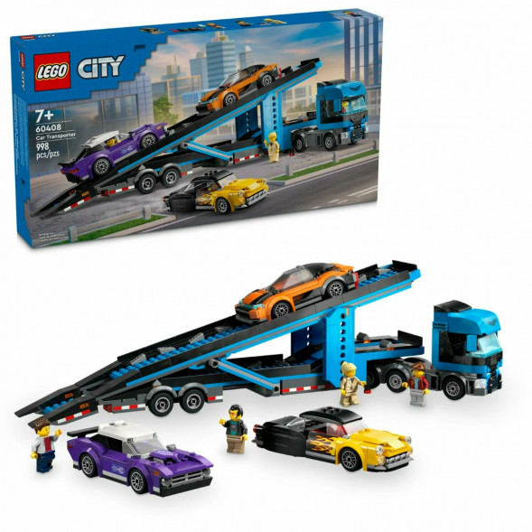 Конструктор LEGO City 60408 Грузовик-автовоз со спортивными автомобилями в Нижневартовске