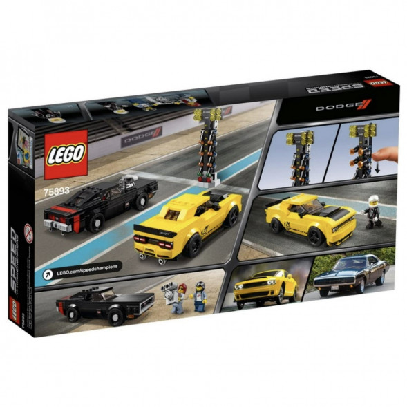 Конструктор LEGO Speed Champions 75893 2018 Dodge Challenger SRT Demon и 1970 Dodge Charger R/T в Нижневартовске