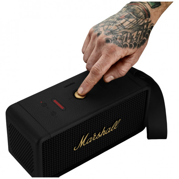 Портативная акустика Marshall Middleton, 60 Вт, черный и латунный в Нижневартовске
