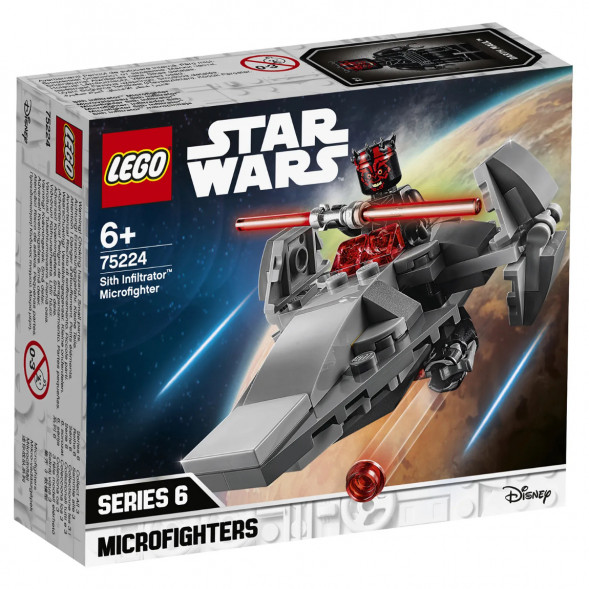 Конструктор LEGO Star Wars 75224 Микрофайтеры Корабль-лазутчик ситхов в Нижневартовске