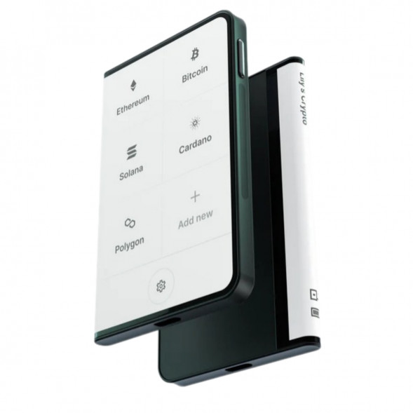 Аппаратный холодный криптокошелек Ledger Stax c чехлом Magnet Shell Black + Recovery Key в Нижневартовске