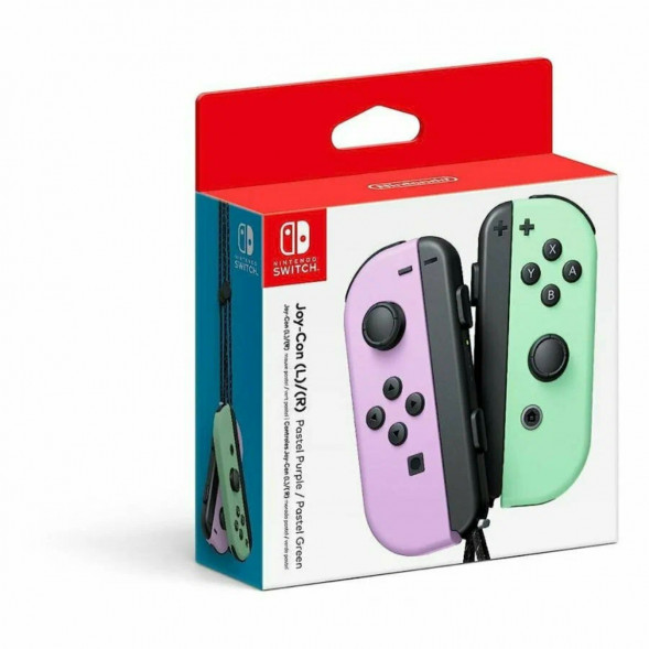 Геймпад Nintendo Switch Joy-Con controllers Duo, пастельный пурпурный / пастельный зеленый в Нижневартовске