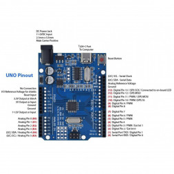Микроконтроллер Arduino Uno R3 Type-C (совместимый)