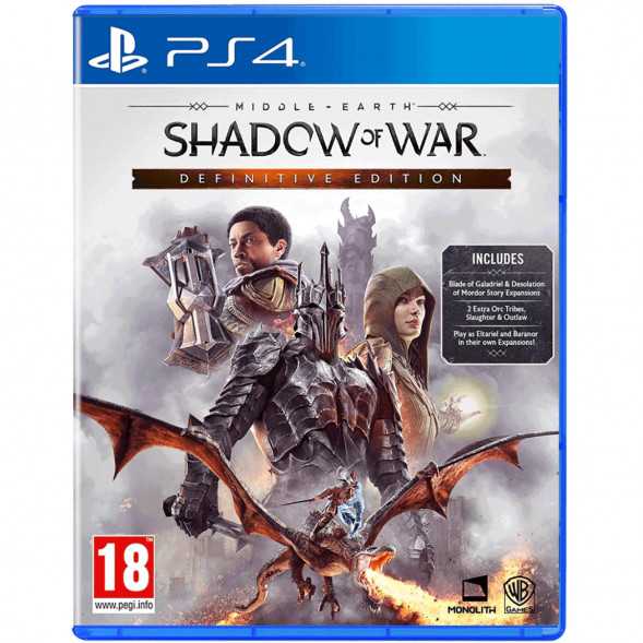Игра Middle Earth: Shadow of War Definitive Edition [PS4, английская версия] в Нижневартовске