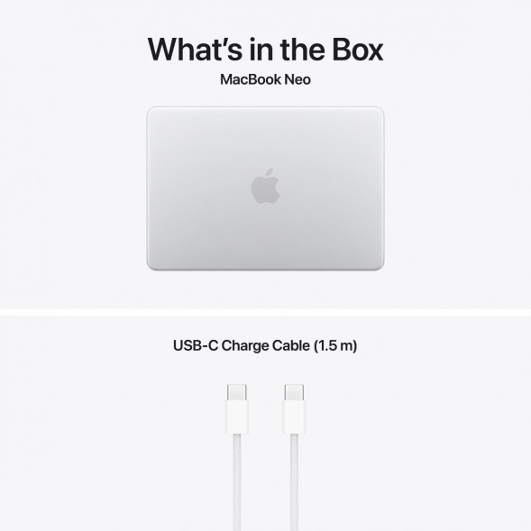 Ноутбук Apple MacBook Neo MHFA4 (A18 Pro 5-Core GPU, 8/256GB), Серебристый/Silver в Нижневартовске